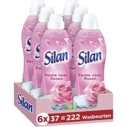 نرم کننده پارچه Silan Passion for Roses - 6 x 37 شستشو - بسته ارزشی