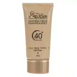 کرم ضد آفتاب رنگی مدیسان، SPF 40، مدل No1، مناسب انواع پوست با تنالیته متوسط و حجم 30 میلی‌لیتر، محافظت‌کننده در برابر اشعه‌های UVA و UVB، ضد چروک و پیری، دارای فرمولاسیون تیتانیوم دی اکساید و گلیسیرین، با ماندگاری 3 ساعته