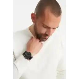ساعت مچی حصیری مشکی مردانه Aqua Di Polo 1987 Apwo000101