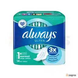 نوار بهداشتی آلویز مدل Ultra سایز 1 بسته 14 عددی