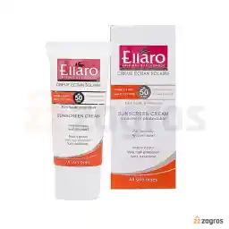 کرم ضد آفتاب الارو +SPF50 بی رنگ مناسب انواع پوست 50 میل