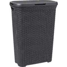 سبد لباسشویی منحنی با درب - 40 لیتر - آنتراسیت