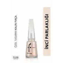 لاک ناخن براق مرواریدی فلورمار (سفید) - مینای ناخن مرواریدی - Pl308 Snow Glam - 8682536035446