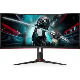 مانیتور بازی AOC CU34G2X - QHD VA خمیده UltraWide 144Hz - 34 اینچ