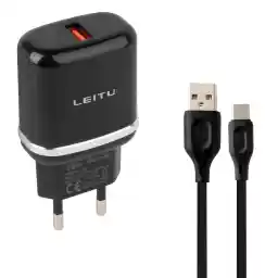 شارژر دیواری لیتو مدل LH-26 18W به همراه کابل تبدیل USB-C