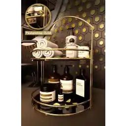 بینو حمام سازمان دهنده جواهرات قفسه حوله لوازم آرایشی پایه 2 طبقه 40 سانتی متر