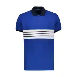 پولوشرت آستین کوتاه مردانه زانتوس مدل 141312 رنگ آبی کاربنی