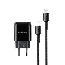 کابل شارژ تایپ سی/لاتنینگ آوی Awei QC3.0/PD PD2 Type-C/Lightning Cable