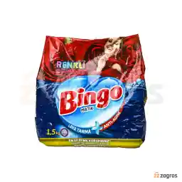 پودر ماشین لباسشویی بینگو Matik مناسب لباسهای رنگی 1.5 کیلوگرم