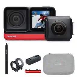 کیت دوربین360 اینستا twin edition:منوپاد 120،کیف،باتری،شارژر دوتایی فست،محافظ لنز 360 درجه