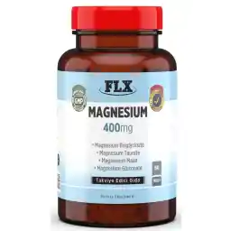 قرص FLX Magnezyum Bisglycinate Malat Torah Gluconate 60 قرص