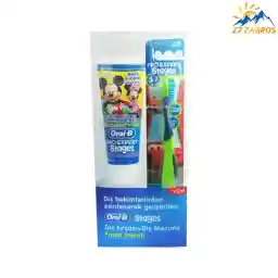 Oral B çocuk diş fırçası ve diş macunu seti, pro-uzman aşamaları modeli, 5 - 7 yaş arası çocuklara uygun