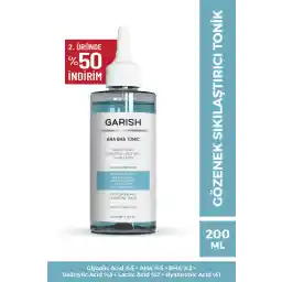 تونر روشن کننده و روشن کننده منافذ گاریش 200 میلی لیتر گلیکولیک اسید 5% آها 5% بها 2%