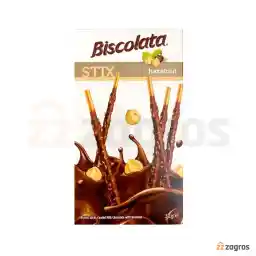 بیسکویت چوب شکلاتی استیکس بیسکولاتا با تکه های فندق 32 گرم