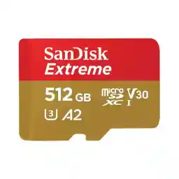 کارت حافظه microSDXC سن دیسک مدل Extreme کلاس A2 استاندارد UHS-I U3 سرعت 190MBps ظرفیت 512 گیگابایت