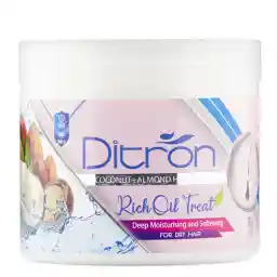 ماسک مو دیترون حاوی روغن نارگیل و بادام حجم 400 میل