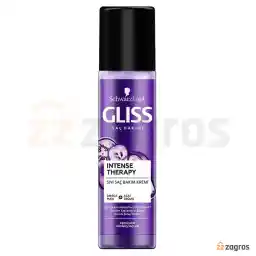 Gliss Intense Therapy iki fazlı saç kremi spreyi, yıpranmış saçlara uygun, 200 ml