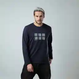 تیشرت آستین بلند مردانه باینت مدل 2261572-572 رنگ سرمه ای