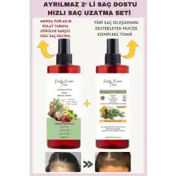 DAILY DREAM CARE ست تونیک 2 بسته دوستدار مو تونیک رزماری رشد سریع + تونیک سرکه ضد ریزش