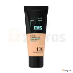 کرم پودر میبلین مدل FIT me شماره 120 حجم 30 میل