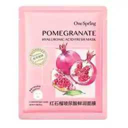 ماسک صورت ورقه ای وان اسپرینگ حاوی عصاره انار وزن 25 گرمی