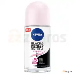 رول ضد تعریق زنانه نیوآ مدل Black And White Original حجم 50 میل