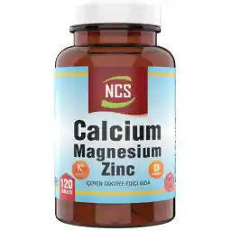 Ncs کلسیم منیزیم تاورات روی 120 قرص ویتامین D و K
