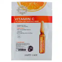 ماسک ورقه ای صورت هپی لیدی حاوی ویتامین C