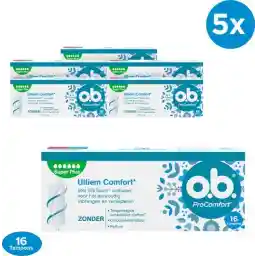 تامپون o.b. ProComfort® Super Plus برای روزهای بسیار سنگین قاعدگی، 5 در 16 قطعه