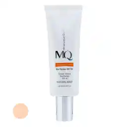کرم ضدآفتاب رنگی ام کیو SPF50 مدل NATURAL BEIGE BIO TACHES مناسب انواع پوست، حجم 55 میلی‌لیتر
