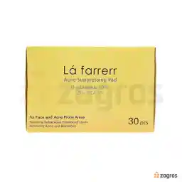 پد ضد آکنه لافارر حاوی نیاسینامید 10% و زینک PCA 1% بسته 30 عددی