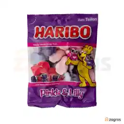 پاستیل هاریبو مدل Pinkie & Lilly وزن 200 گرم
