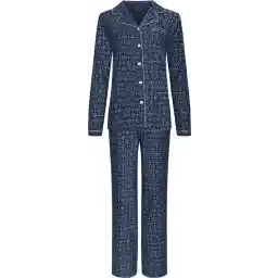 پاستونت - ست لباس خواب زنانه کیم - آبی - فلانل - نخی - سایز 42