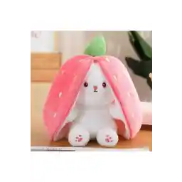 EYNİS هویج توت فرنگی مخمل خواب دار عروسک خرگوش، کودک، هویج، زنجیر اسباب بازی توت فرنگی هدیه بالش گرسنه برای دوست دختر