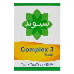 صابون صورت سیوند مدل Complex3 حاوی روغن درخت چای وزن 90 گرمی