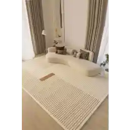 دکومیا هوم دیجیتال بدون لغزش قابل شستشو مدرن راه راه فرش اتاق نشیمن فرش آشپزخانه فرش راهرو فرش فرش کف فرش 4157