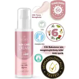 Nowy Spf+50 Uvb-uva Pink Touch (صورتی) کرم ضدآفتاب صورت با محافظ بالا ضد لک (آربوتین) 75 میلی لیتر