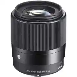 لنز سیگما (Sigma 30mm f/1.4 DC DN Contemporary (Sony E لنز سیگما (Sigma 30mm f/1.4 DC DN Contemporary (Sony E