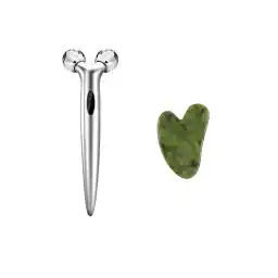 ابزار ماساژ غلتکی پلاتینیوم سه بعدی یشم قلب سنگ طبیعی ILTERUS