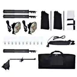 کیت نور ثابت 5 لامپ Continuous Lighting Kit 5 LAMPS + پایه فون 3x5 + هدیه