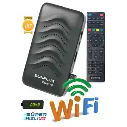 گیرنده ماهواره Sunplus Falcon با دیش بدون دیش وای فای شامل بسته سینمای نامحدود Full HD