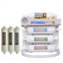 دستگاه تصفیه کننده آب هیوندای مدل HU-inline-edition06 به همراه فیلتر تصفیه آب مدل in-line3s مجموعه سه عددی