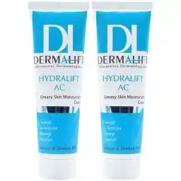 کرم مرطوب‌کننده پوست چرب درمالیفت مدل Hydralift AC Cream حجم 50 میلی‌لیتر بسته دو عددی
