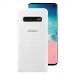قاب محافظ سیلیکونی سامسونگ Silicone Cover Samsung Galaxy S10-white