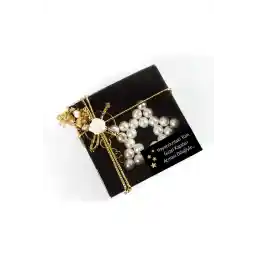 NEVA CONCEPT GIFT هدیه جاکلیدی مروارید جعبه سیاه هدیه روز معلم، هدیه کریسمس...