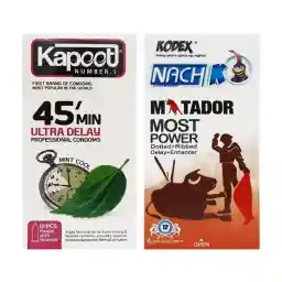 کاندوم کدکس سری ناچ مدل Matador بسته 12 عددی و کاندوم کاپوت مدل 45Min بسته 12 عددی