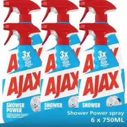 پاک کننده حمام اسپری آژاکس 6 x 750 میلی لیتر - بسته ارزشی