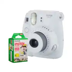 دوربین عکاسی چاپ سریع فوجی فيلم Fujifilm instax mini 9 White + کاغذ 10 تایی