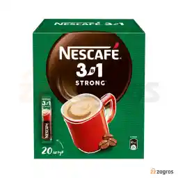 قهوه فوری 3 در1 نسکافه مدل Strong حجم 14.5 گرم بسته 20 تایی