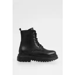 چکمه‌های توری زنانه CZ London کفش‌های زیره دندانه‌دار راحت ضخیم